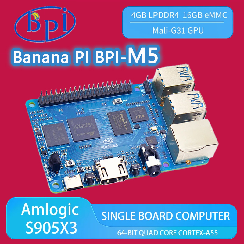 Banana Pi Bpi-M5 - バナナパイ BPI-M5 Amlogic S905X3 クアッドコア Cortex-A55