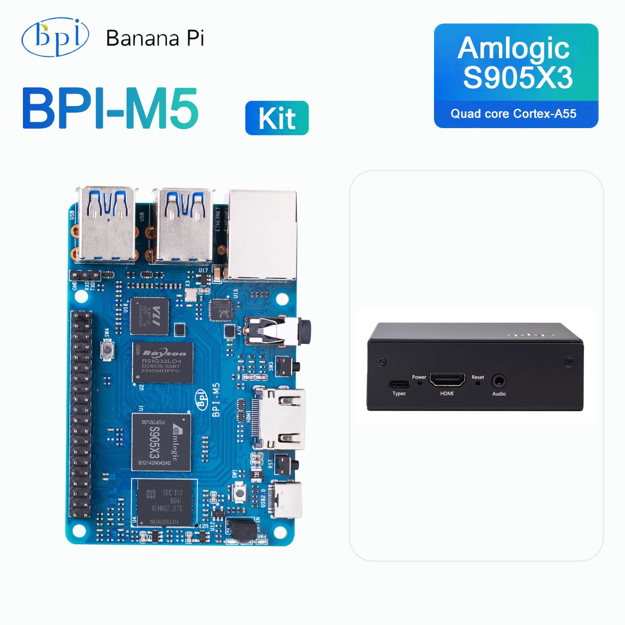 バナナパイ BPI-M5 開発ボード ホットセールバンドル（ - Banana Pi Bpi-M5 のレビューと価格
