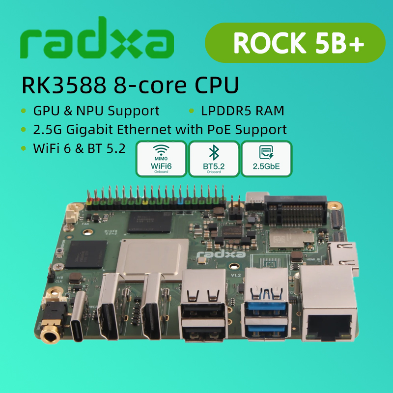Radxa ROCK 5B+ Rockchip RK3588 - Radxa Rock 5B 16Gb のレビューと価格