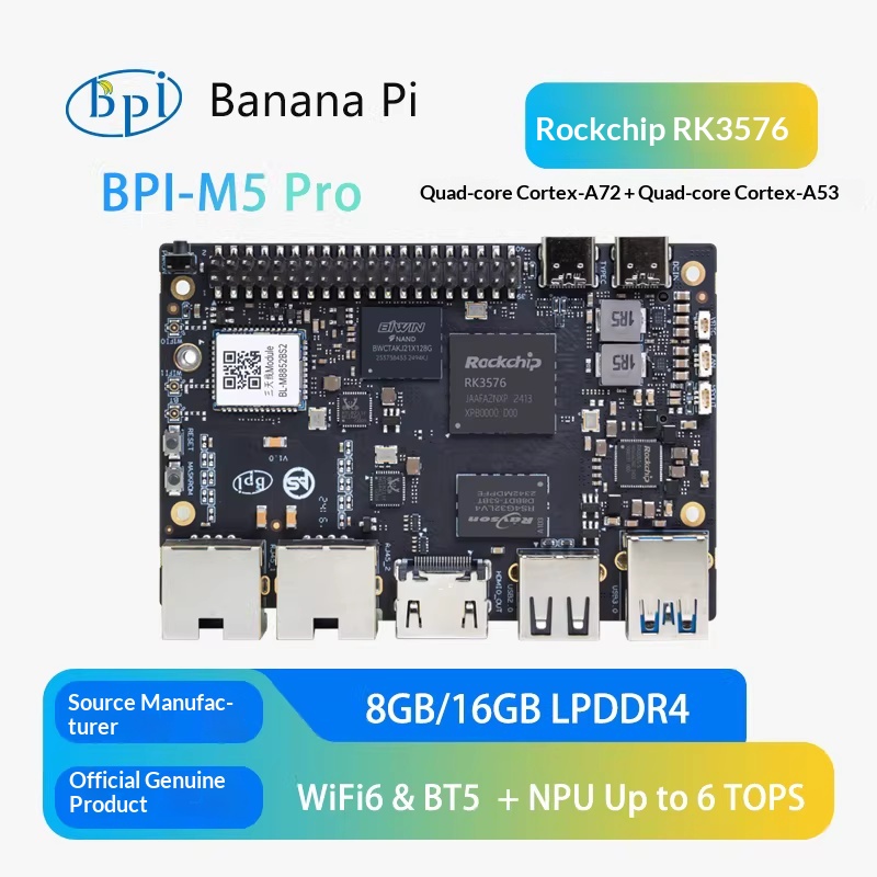 Banana Pi BPI-M5 Pro Rockchip  - Banana Pi Bpi-M5 のレビューと価格