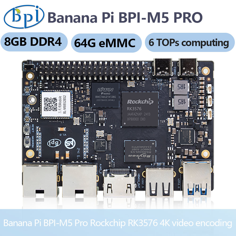 Banana Pi Bpi-m5 Pro Rockchip  - Banana Pi Bpi-M5 のレビューと価格