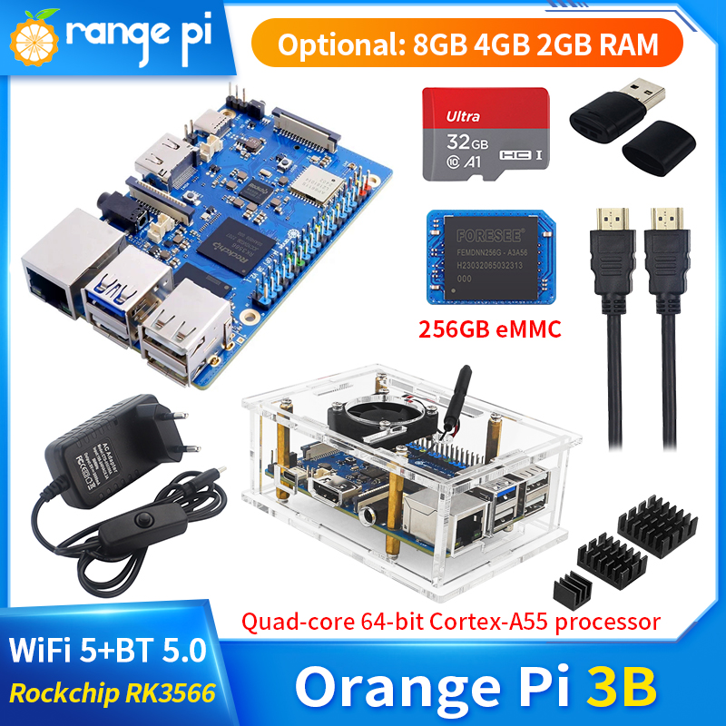 Orange pi-ramシングルボードコンピューター,rk - Khadas Vim4 8Gb のレビューと価格